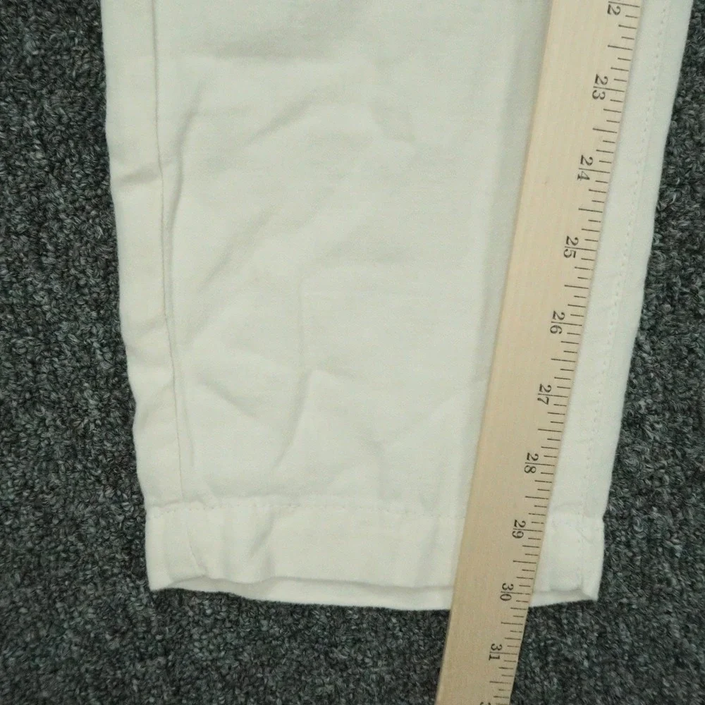 Banana Republic Pants Mens 33x32 White Linen Blend Athletic Fit Trouser Chino